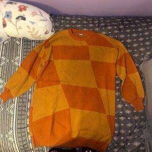 Dolls Kill Trust Pursuing You Checkered Sweater Dress